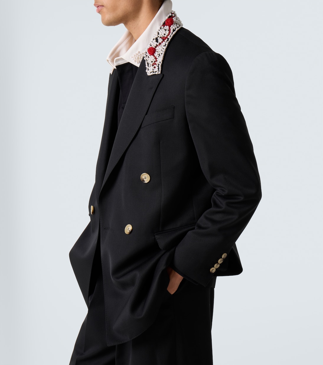 Embellished double-breasted blazer | Simone Rocha