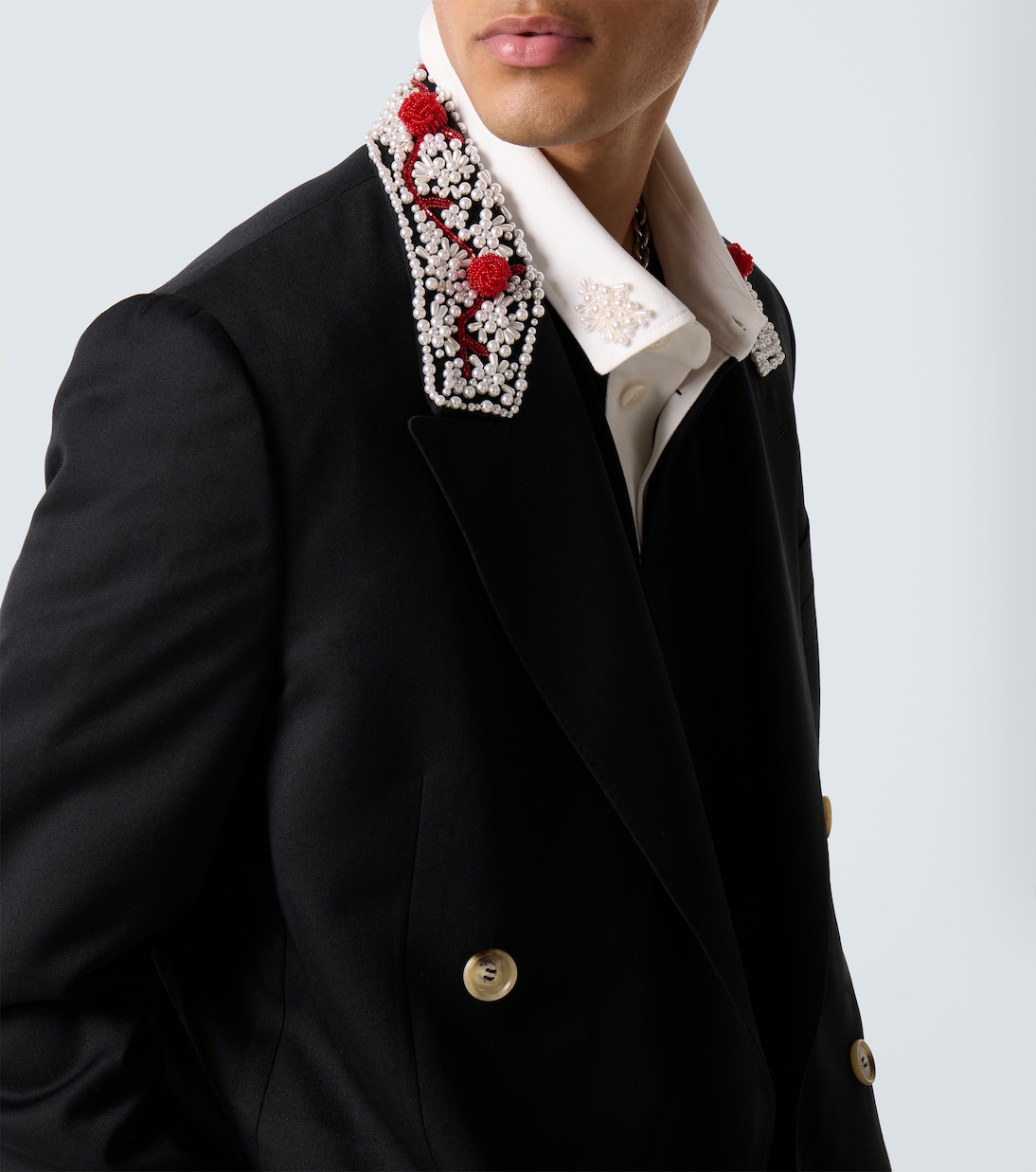 Embellished double-breasted blazer | Simone Rocha