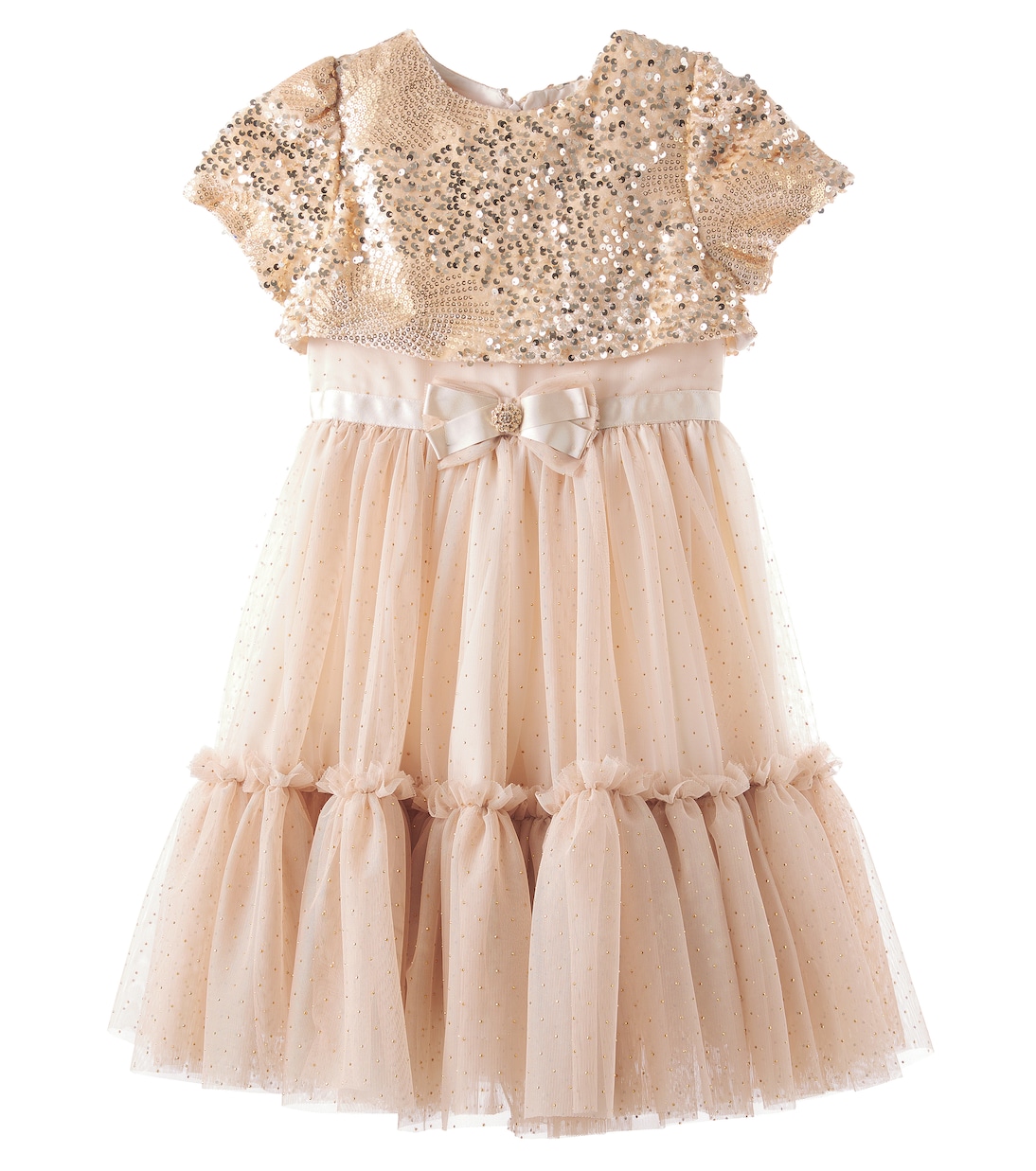 Sequined tulle and velvet dress | Patachou