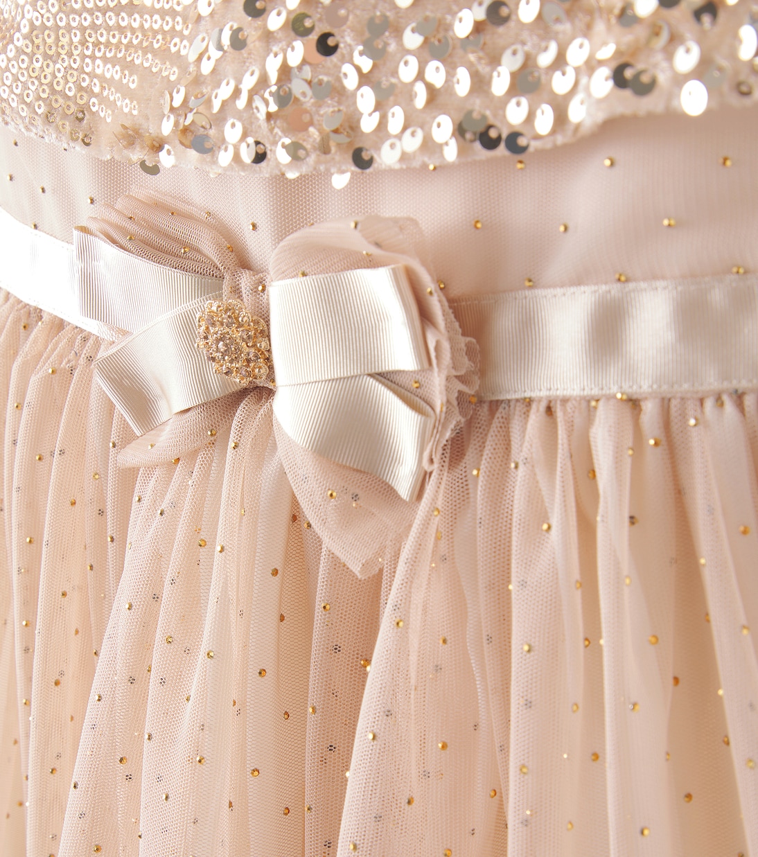 Sequined tulle and velvet dress | Patachou