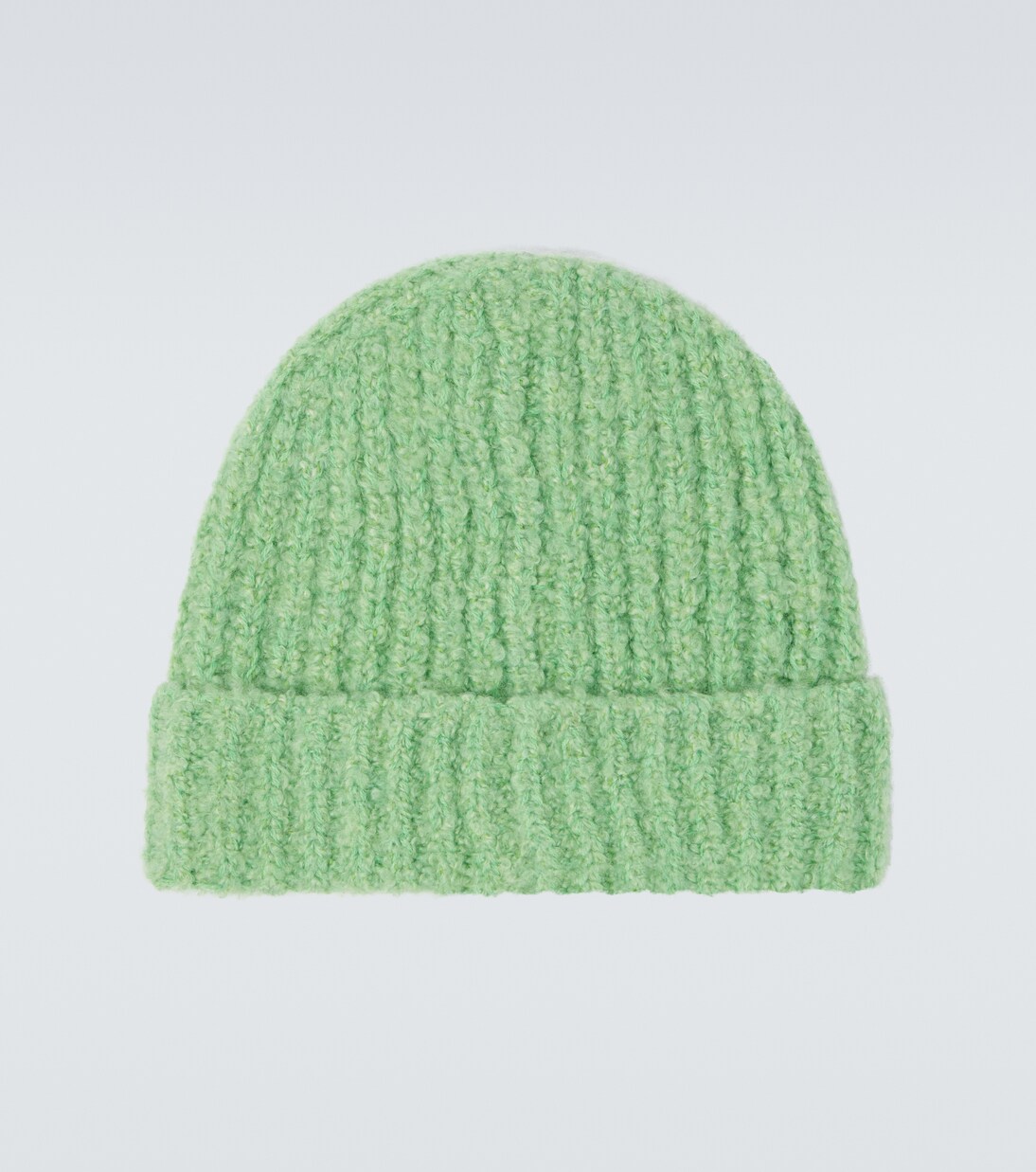 Mütze aus Bouclé mit Smaragd | God's True Cashmere