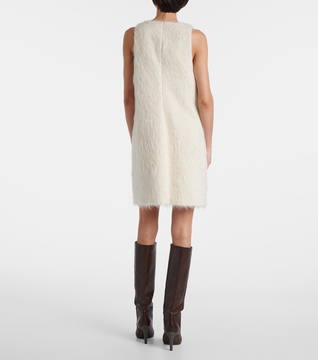 Alpaca-blend minidress | Brunello Cucinelli