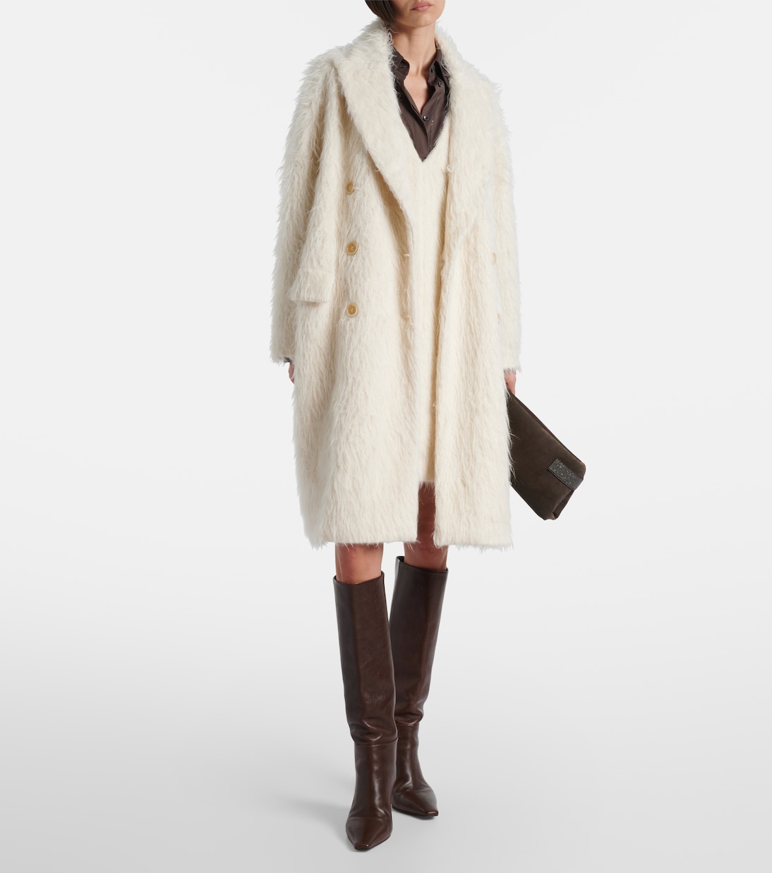 Alpaca-blend minidress | Brunello Cucinelli