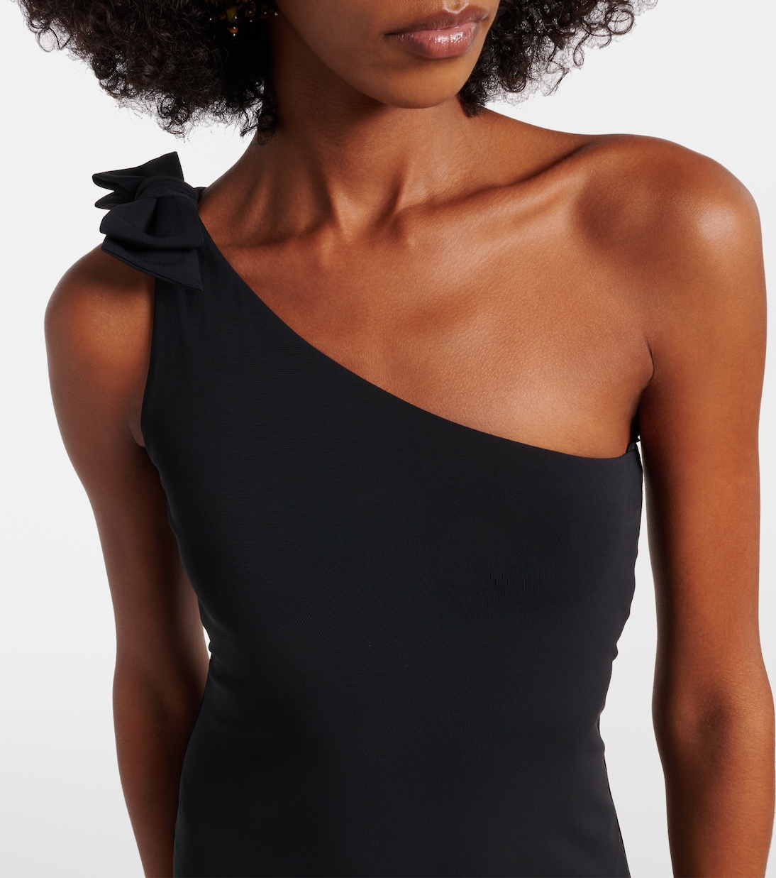 Miss bow-detail one-shoulder maxi dress | Eres
