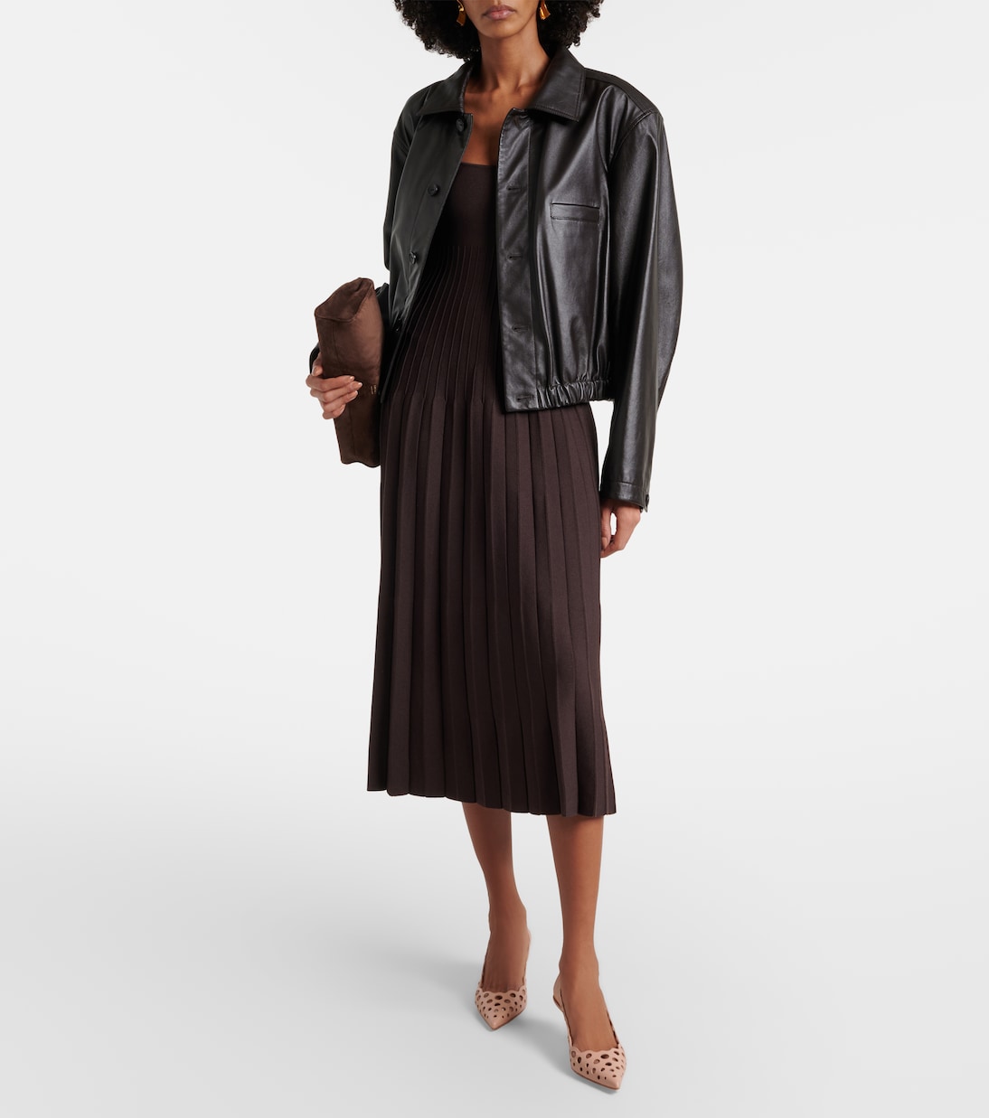 55 leather slingback pumps | Gianvito Rossi