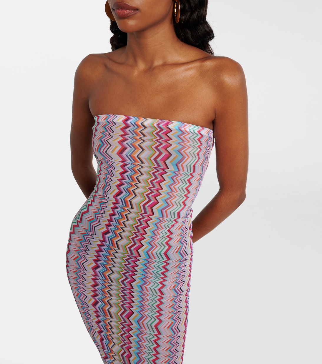 Zigzag strapless minidress | Missoni