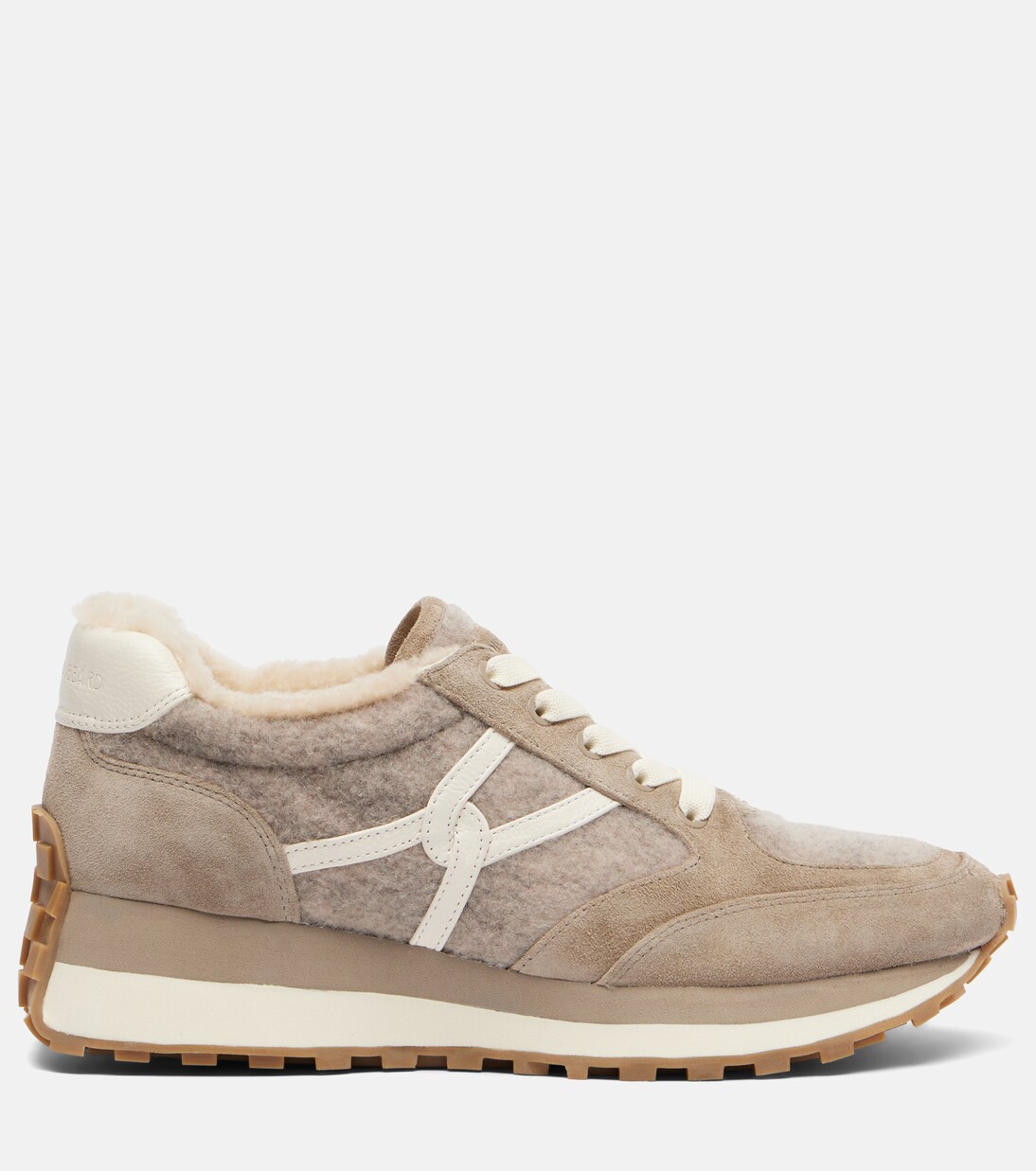 Valentina suede-trimmed leather sneakers | Veronica Beard