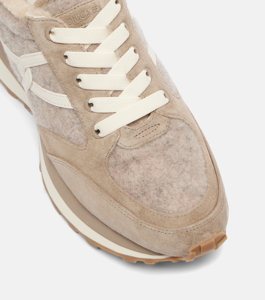 Valentina suede-trimmed leather sneakers | Veronica Beard