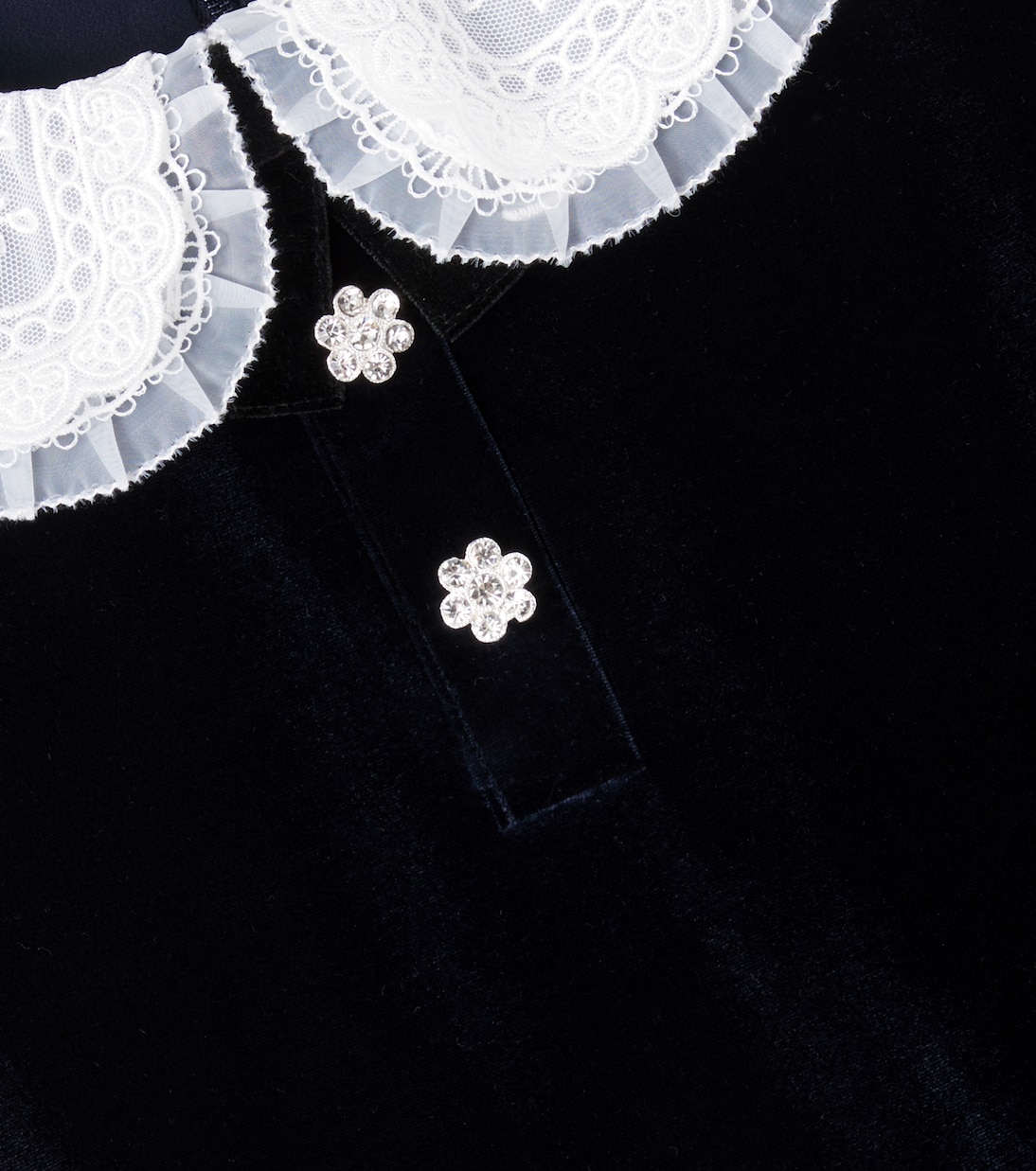 Robe en velours et dentelle | Self-Portrait Kids