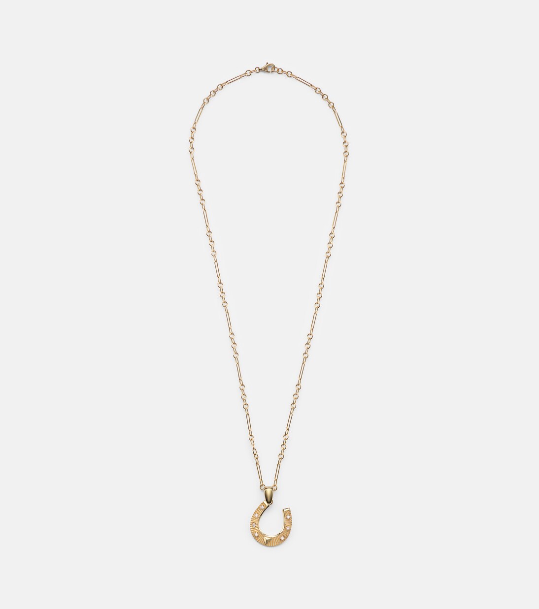 18kt gold necklace with diamonds | FoundRae