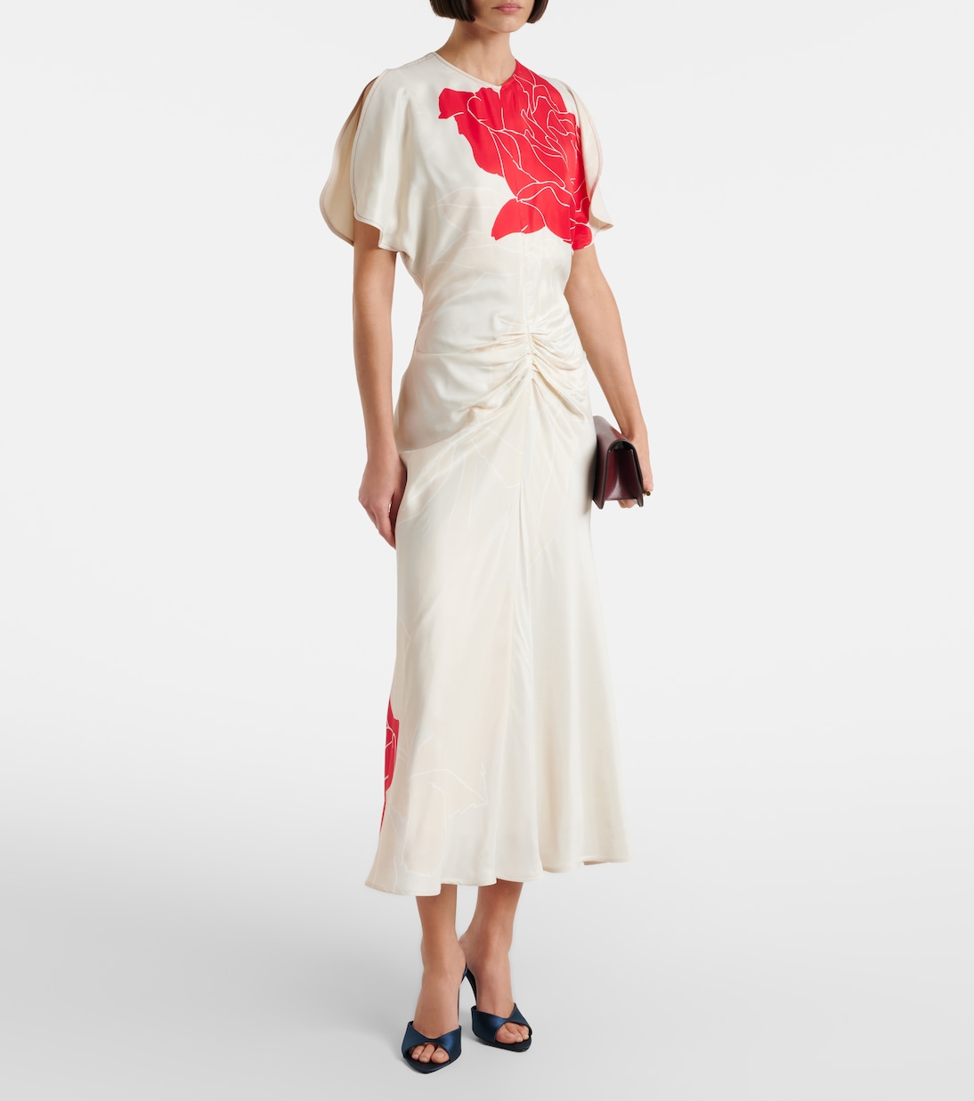 Bedrucktes Midikleid | Victoria Beckham