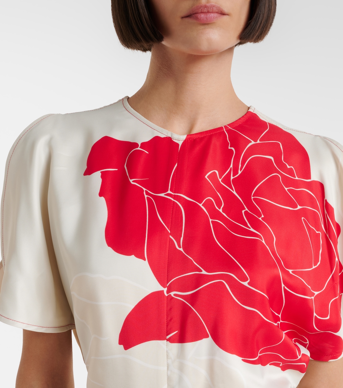 Bedrucktes Midikleid | Victoria Beckham