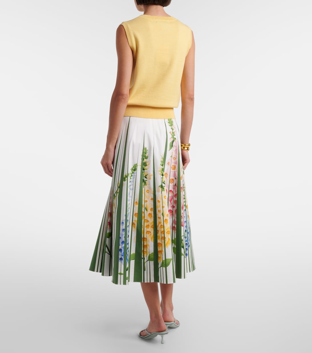 Midirock aus Popeline | Oscar de la Renta