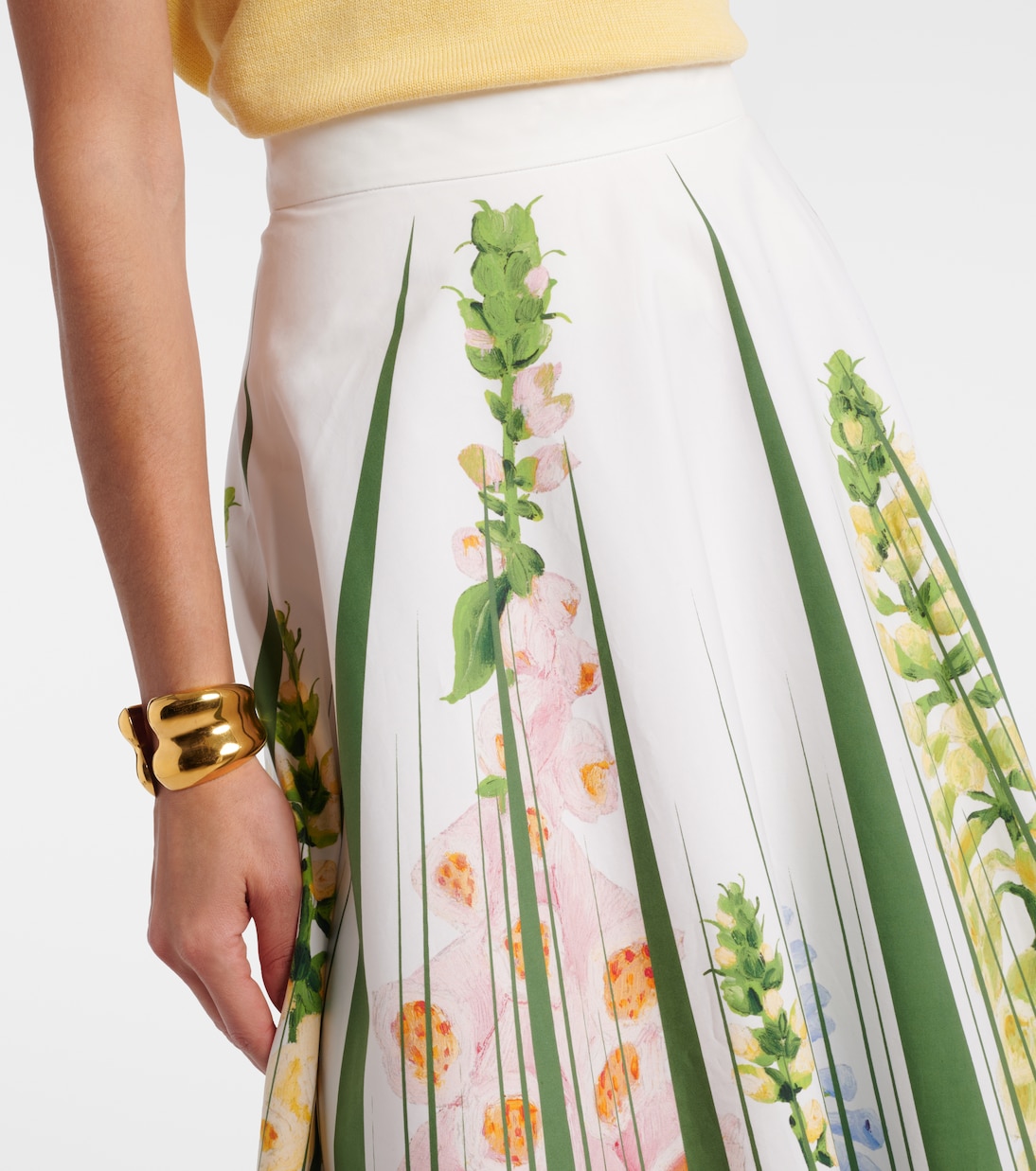 Midirock aus Popeline | Oscar de la Renta