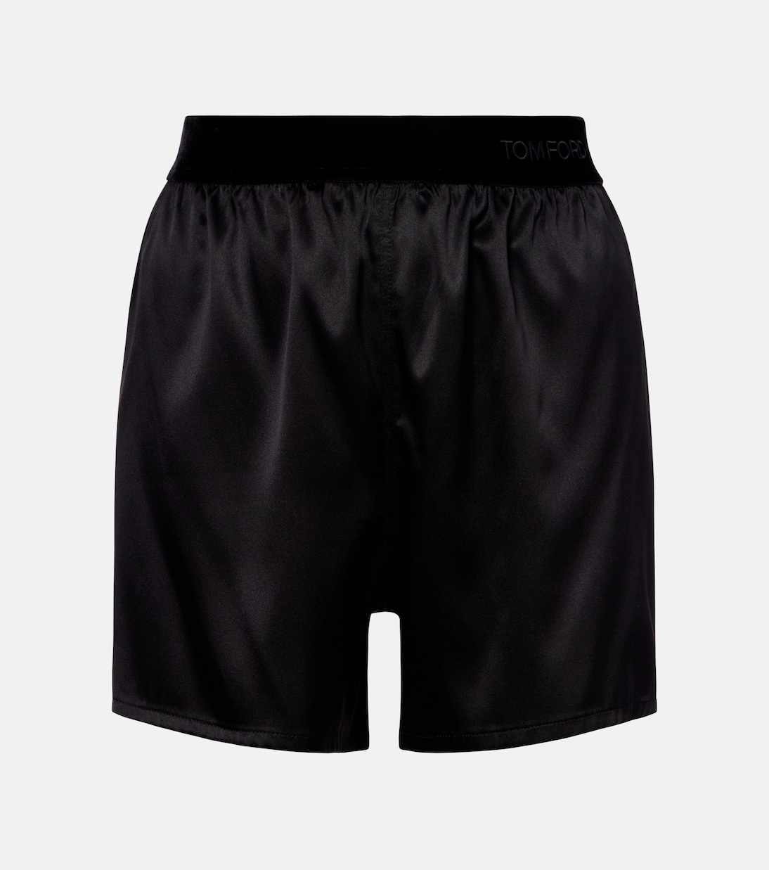 High-rise silk-blend satin shorts | Tom Ford