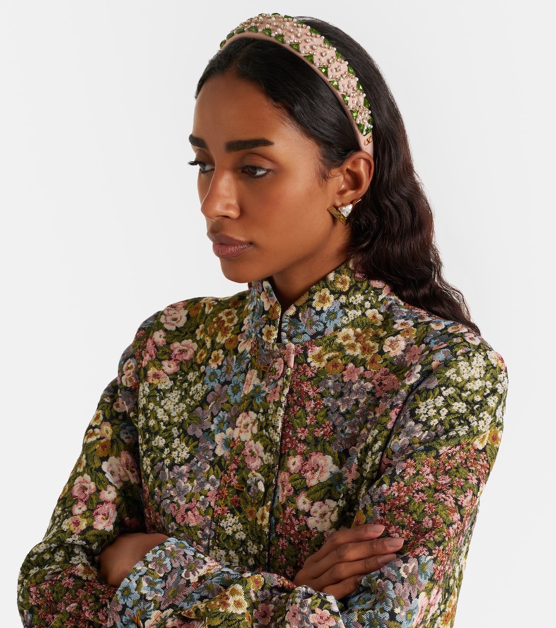 Crepe Couture embellished headband | Valentino