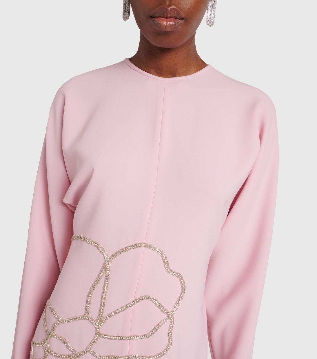 Verziertes Midikleid Avenna aus Crêpe | Costarellos