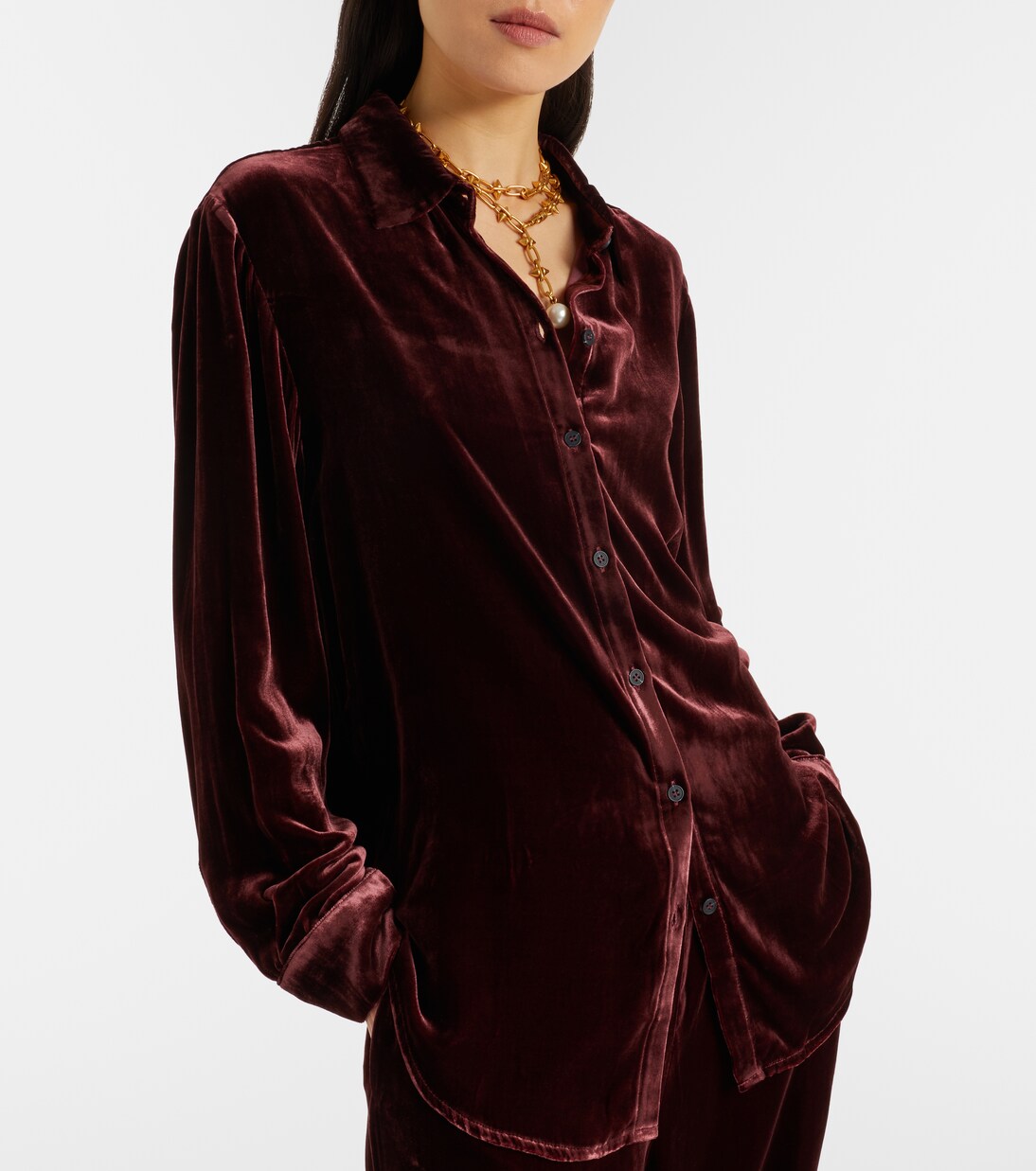 London velvet shirt | Asceno