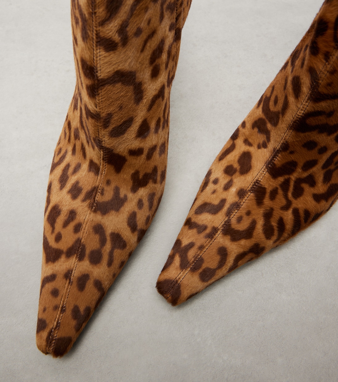 Ashley 75 calf hair ankle boots | Saint Laurent