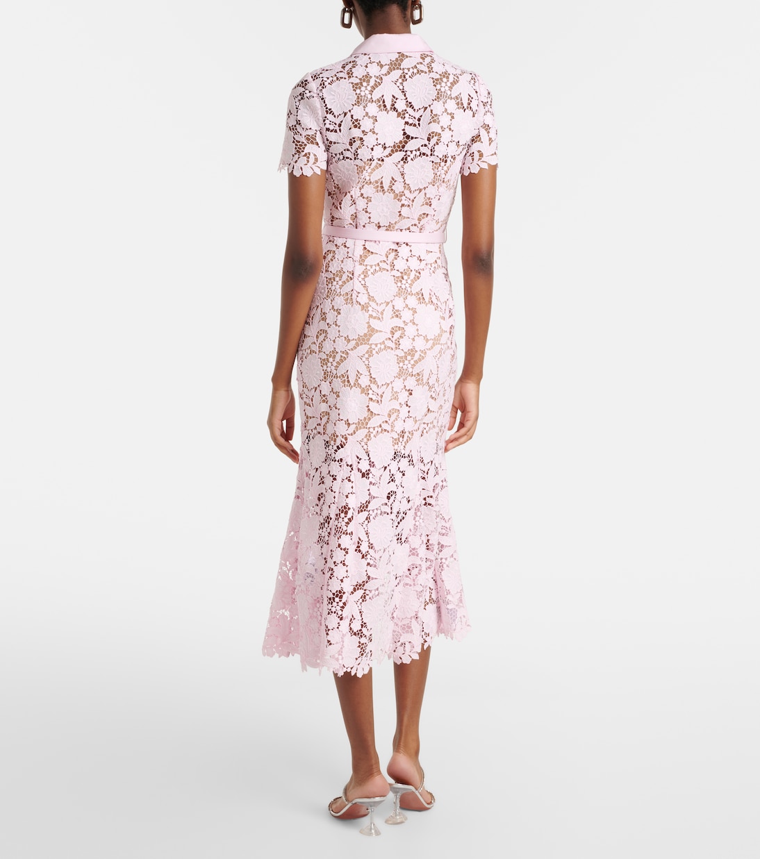 Hemdblusenkleid aus Spitze | Self-Portrait