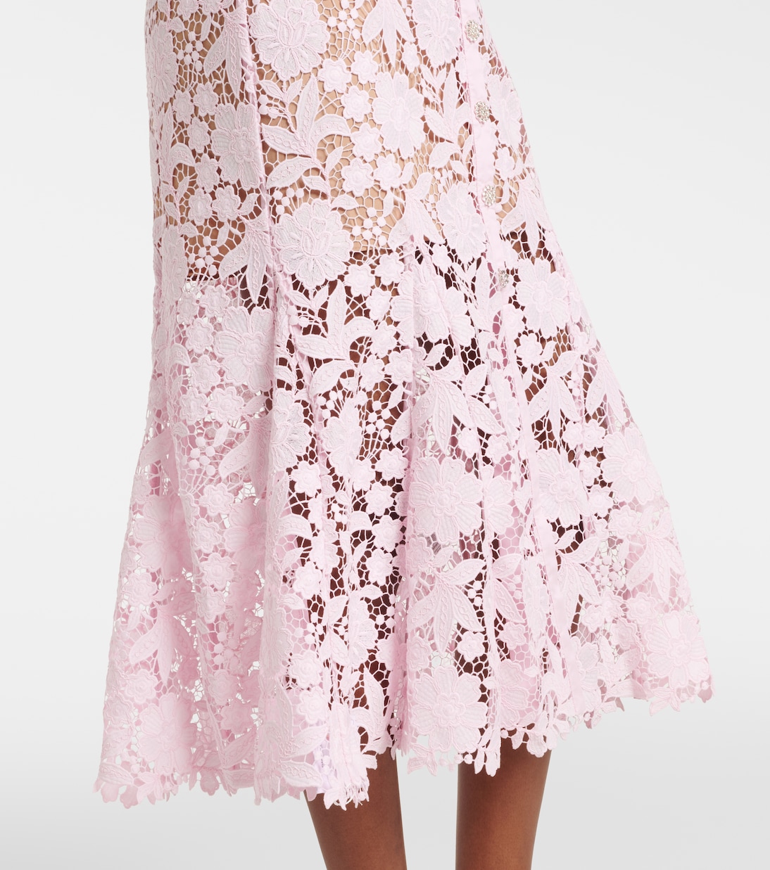 Hemdblusenkleid aus Spitze | Self-Portrait