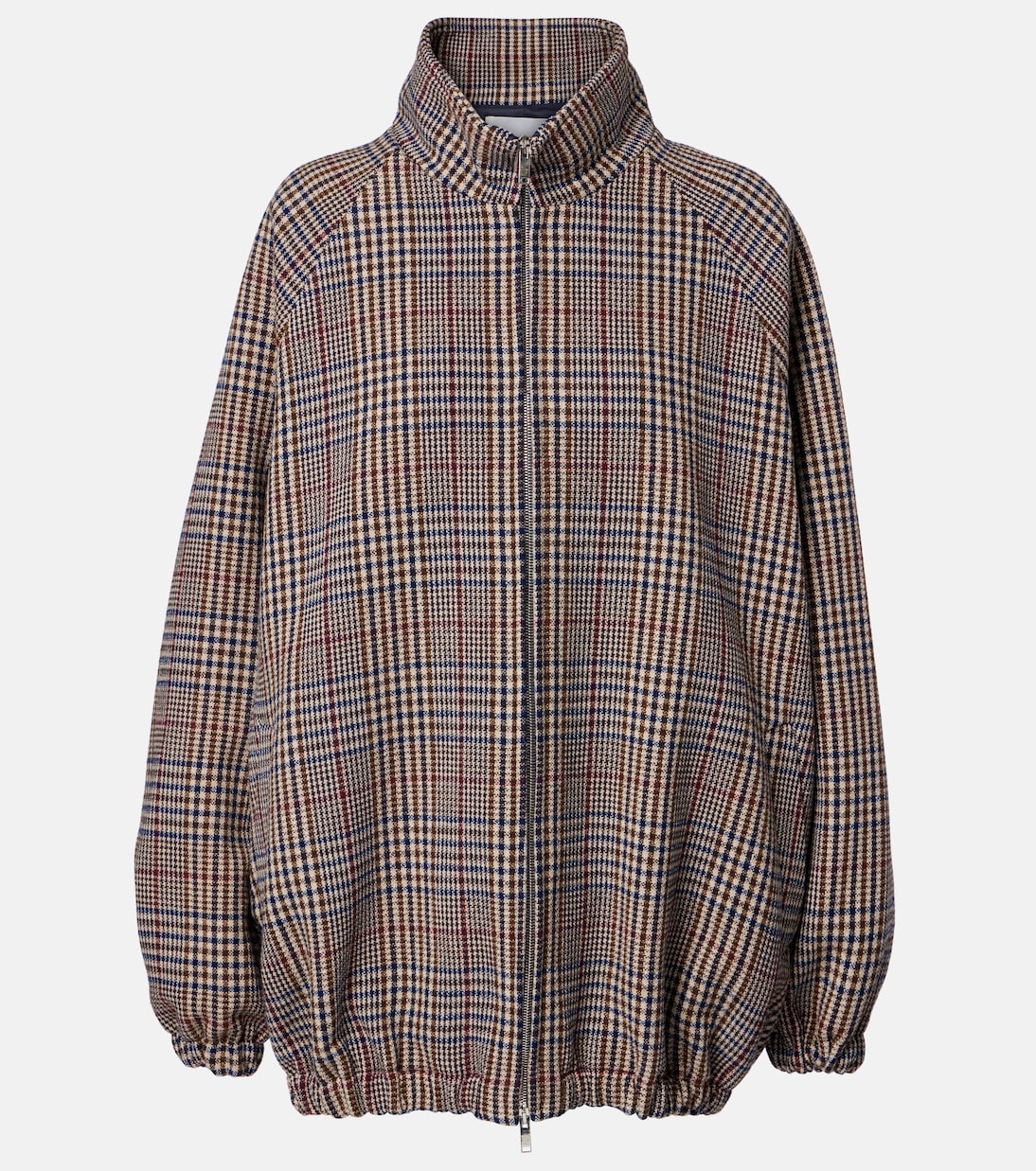 Baxter checked wool-blend blouson jacket | The Frankie Shop