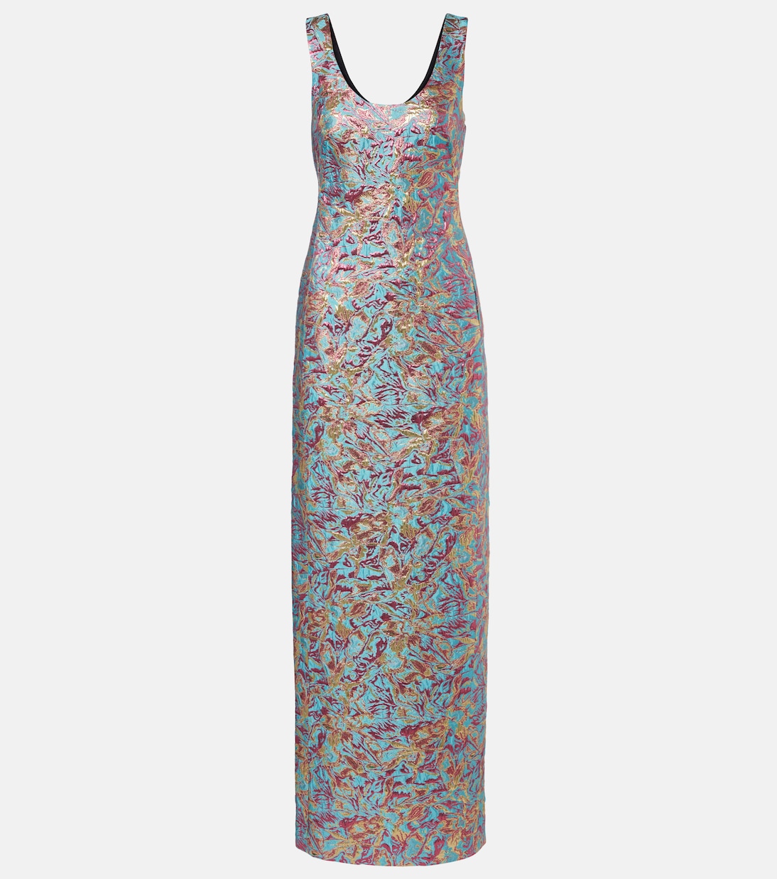 Robe longue en brocart | Dries Van Noten