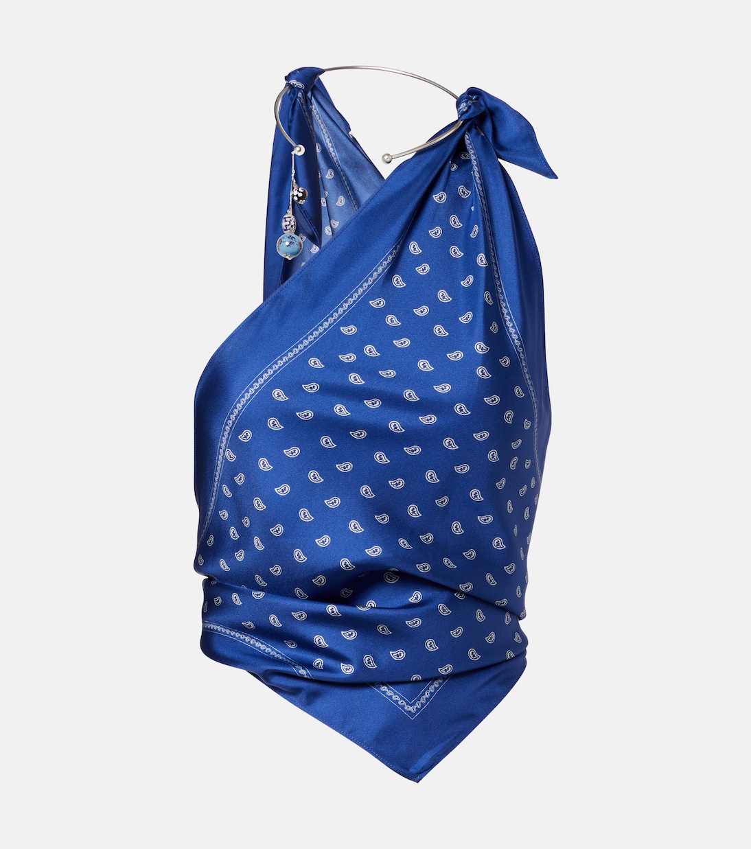 Top Bandana de seda drapeado | Christopher Esber