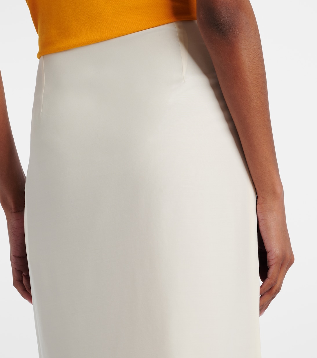 Printed silk poplin midi skirt | Versace