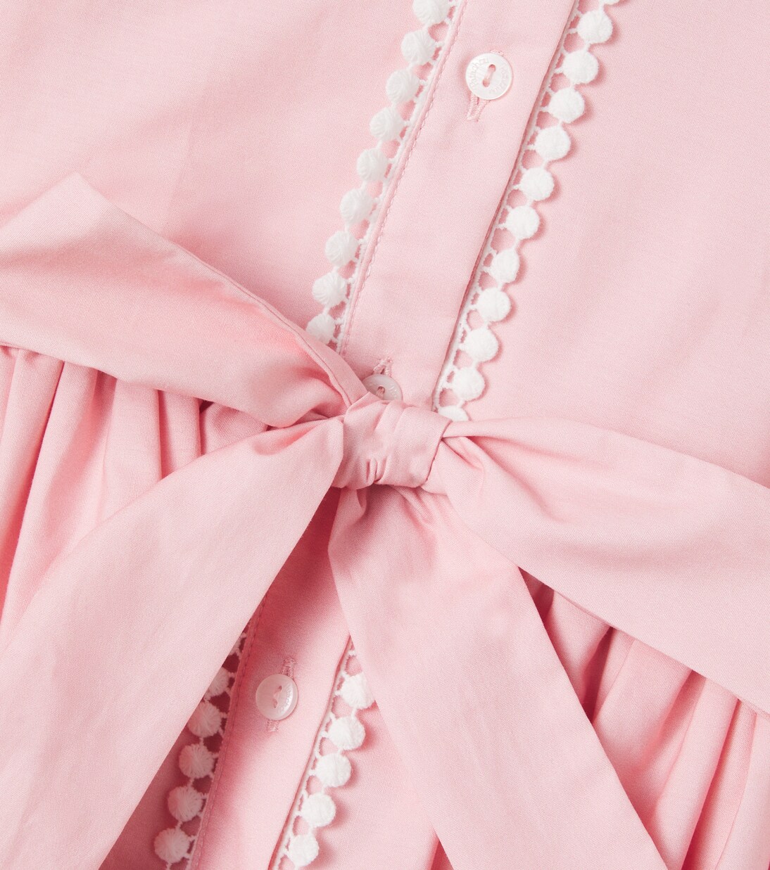 Bow-detail printed cotton shirt dress | Patachou