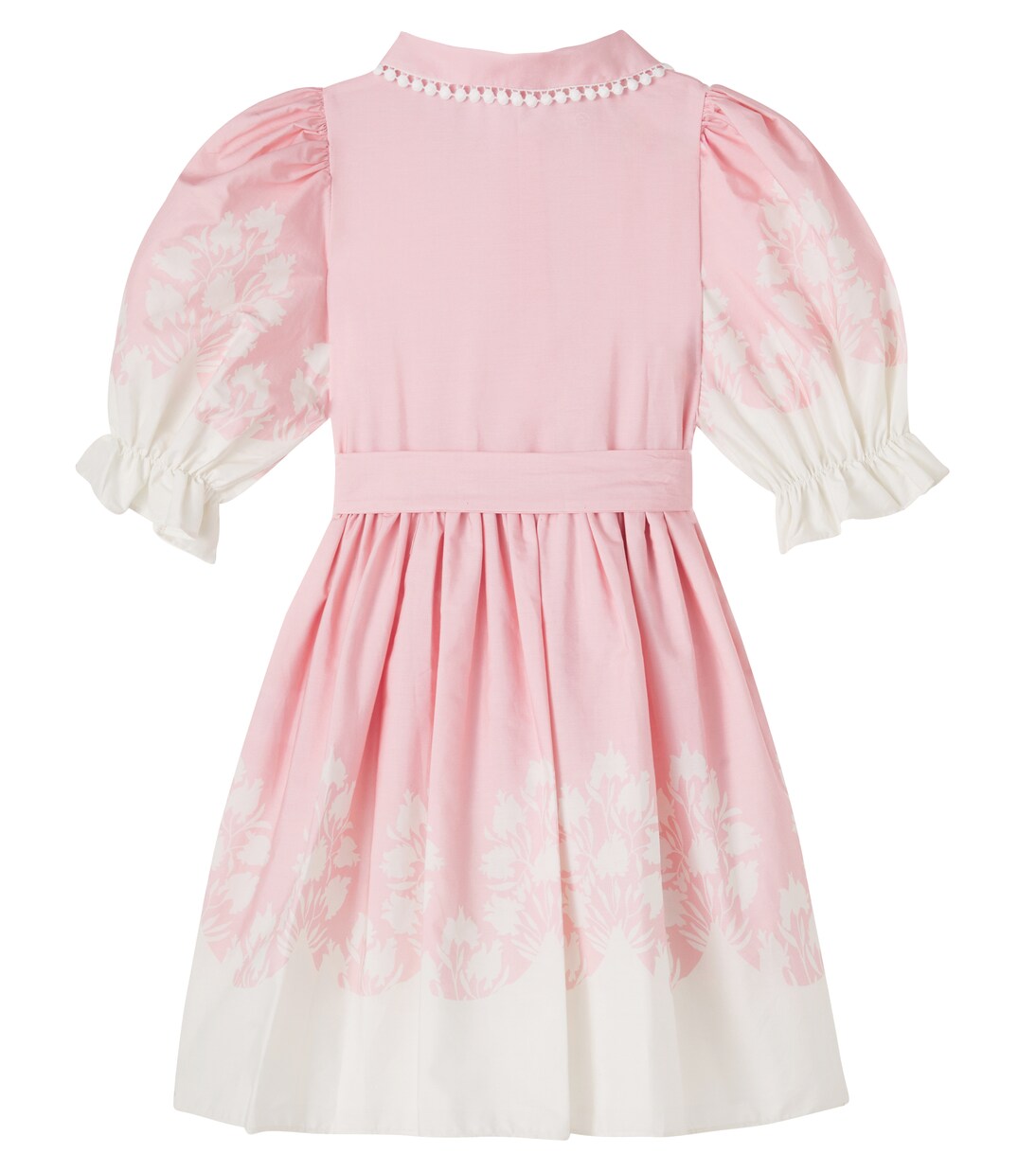 Bow-detail printed cotton shirt dress | Patachou