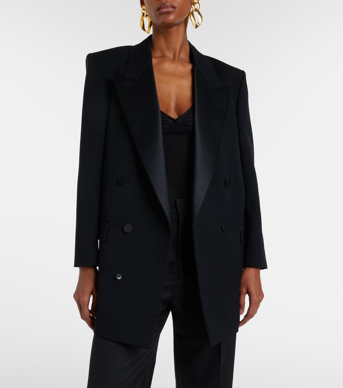Double-breasted oversized wool blazer | Saint Laurent