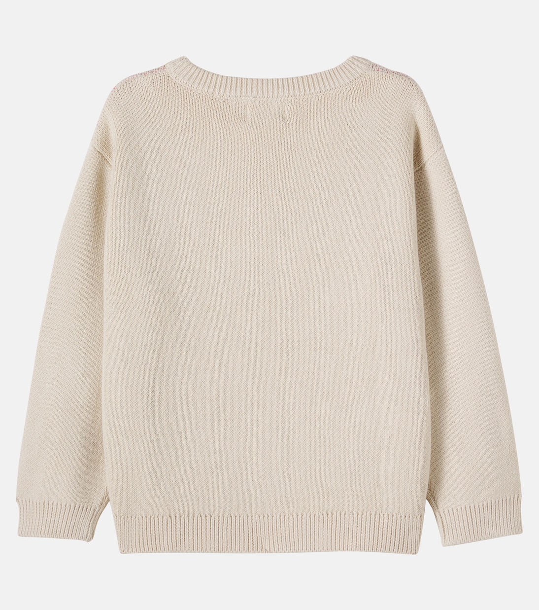Solveig cotton jacquard sweater | Wheat