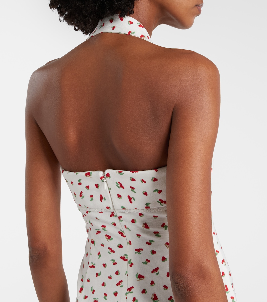 Vestido midi Ebony en mezcla de algodón con encaje | Posse