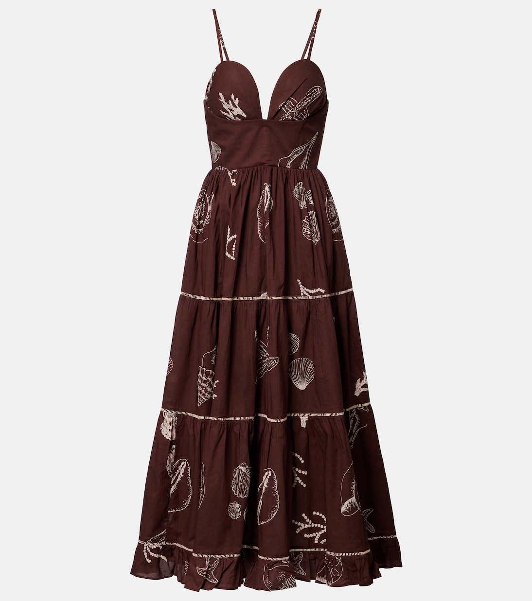 Milena printed cotton maxi dress | Poupette St Barth