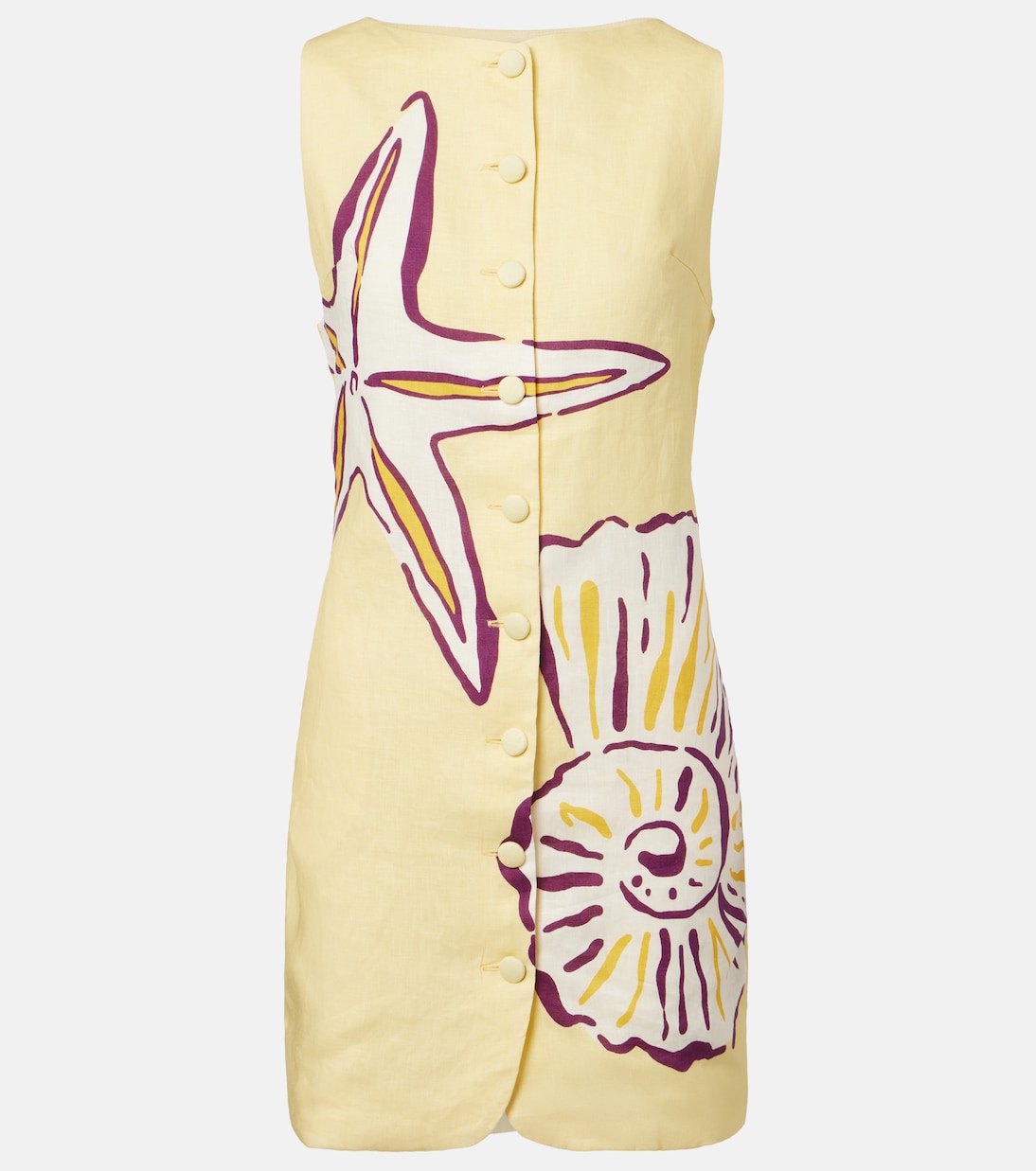 Rhoda printed linen minidress | Cala de la Cruz