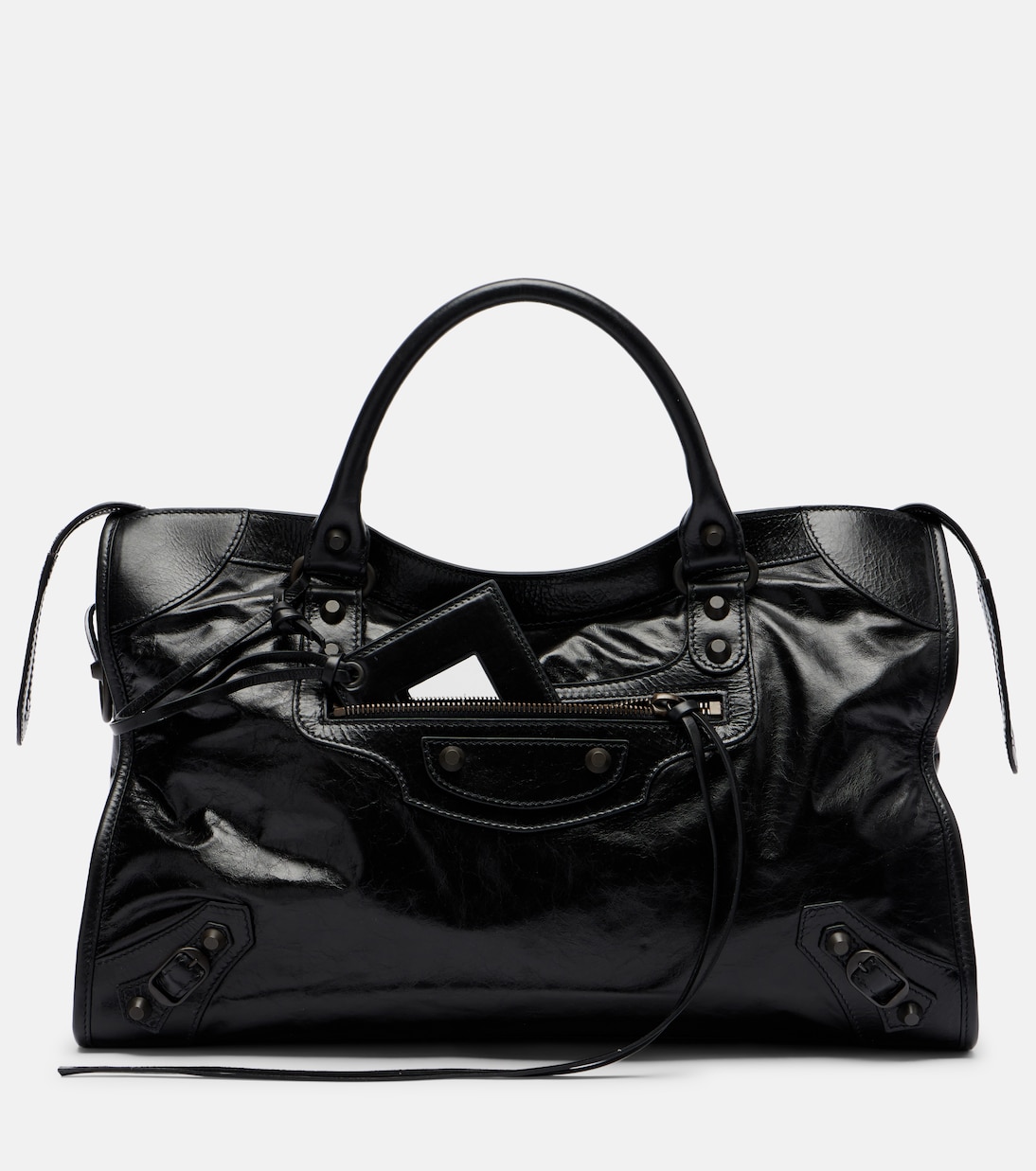 Le City Medium leather top-handle bag | Balenciaga