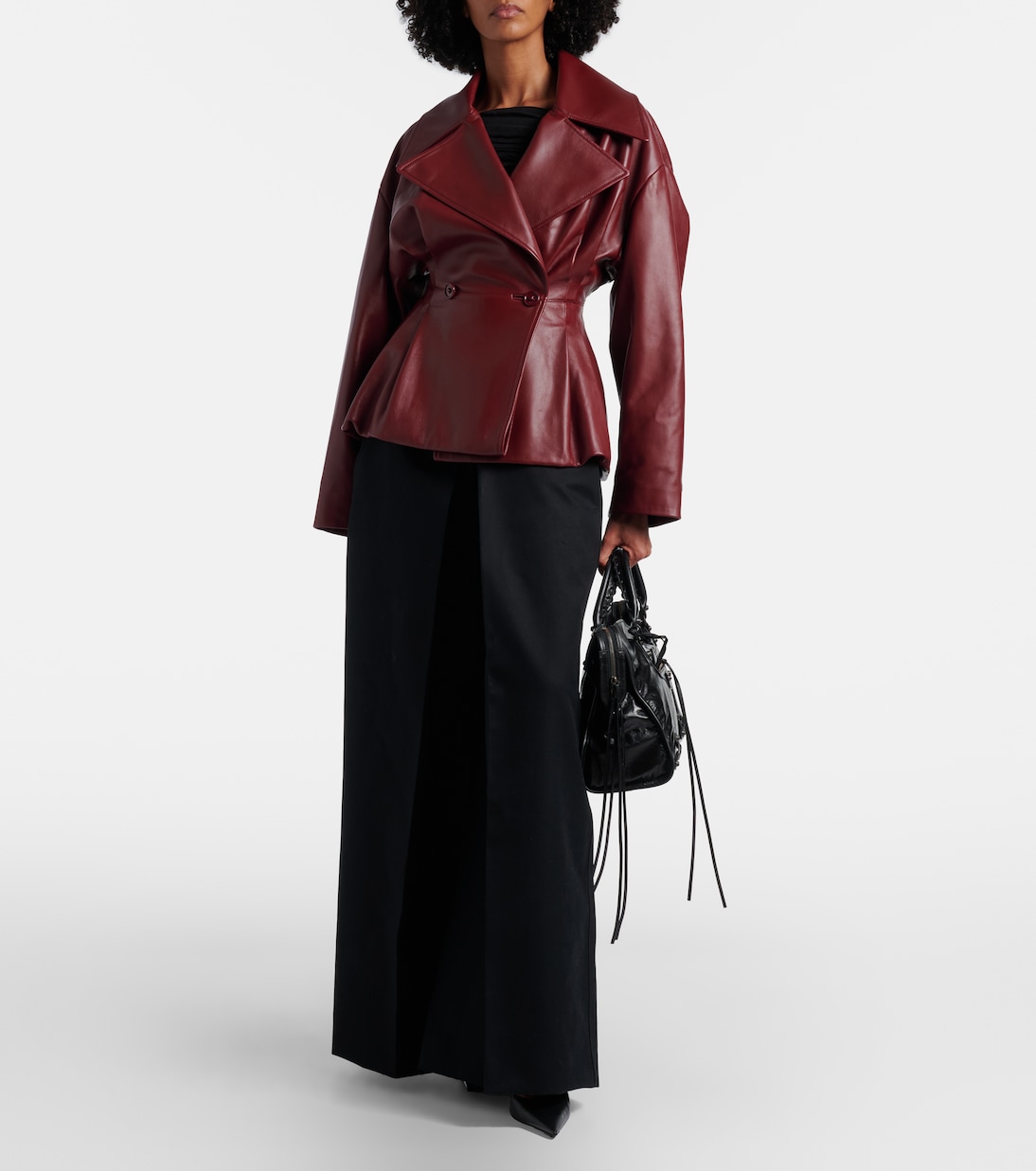 Le City Medium leather top-handle bag | Balenciaga