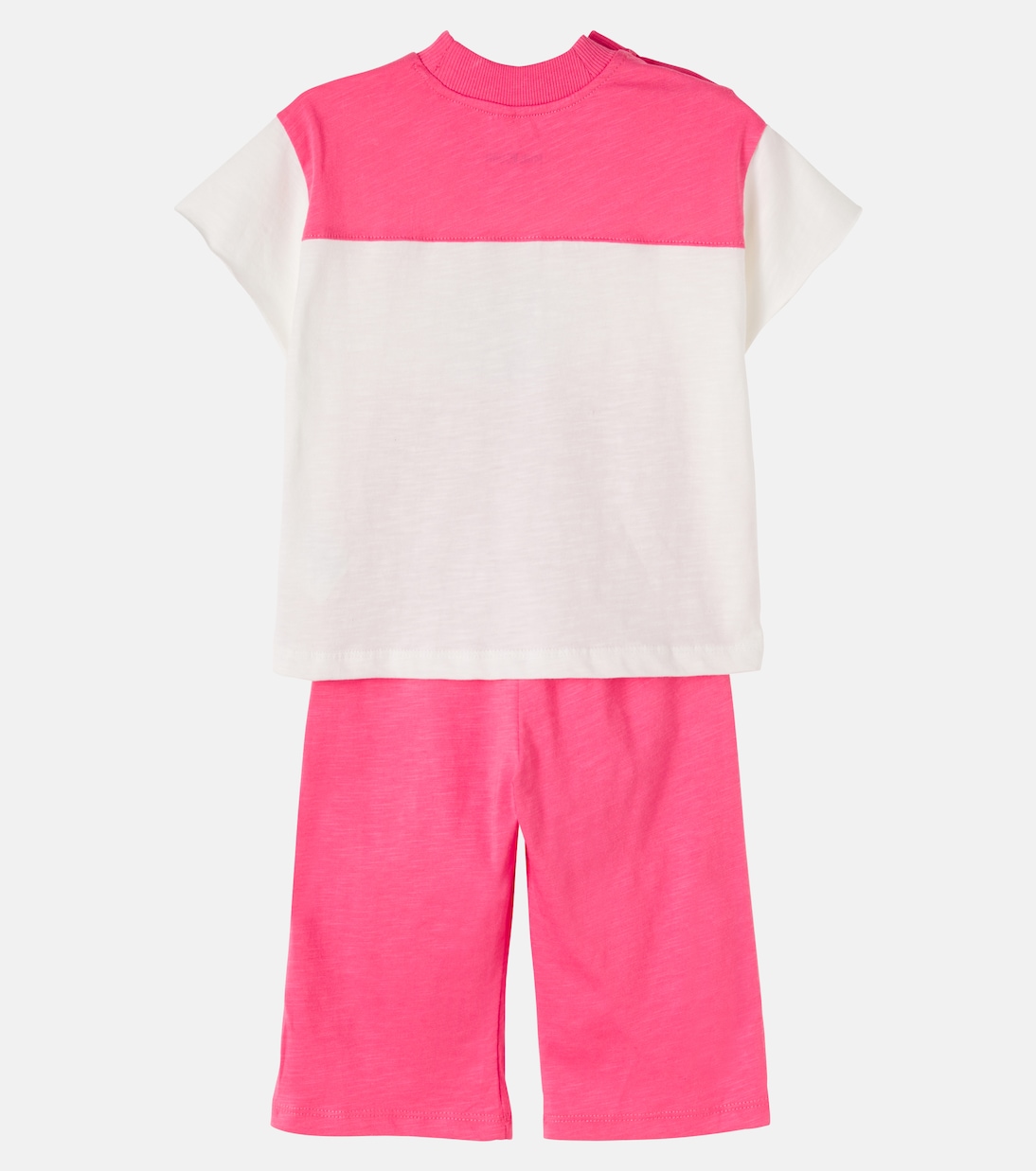 Baby Cat printed cotton top and pants set | Mini Rodini