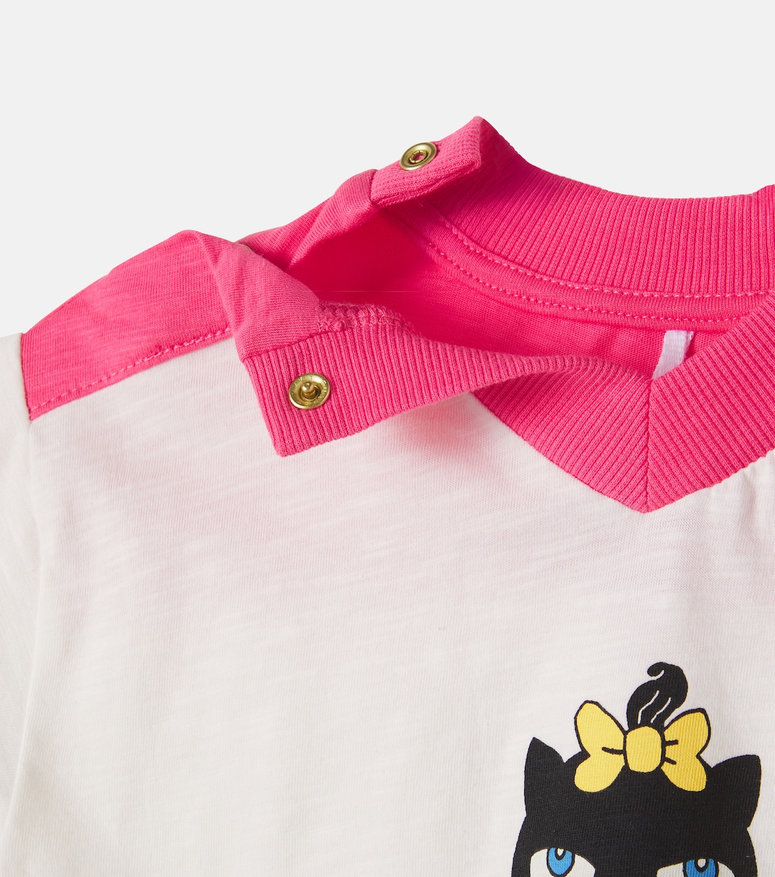 Baby Cat printed cotton top and pants set | Mini Rodini