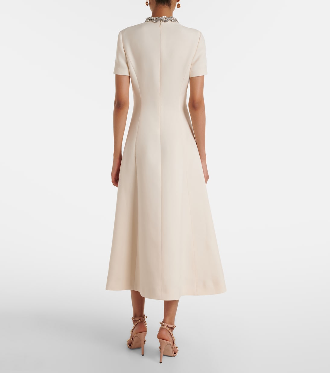Crepe Couture embellished midi dress | Valentino