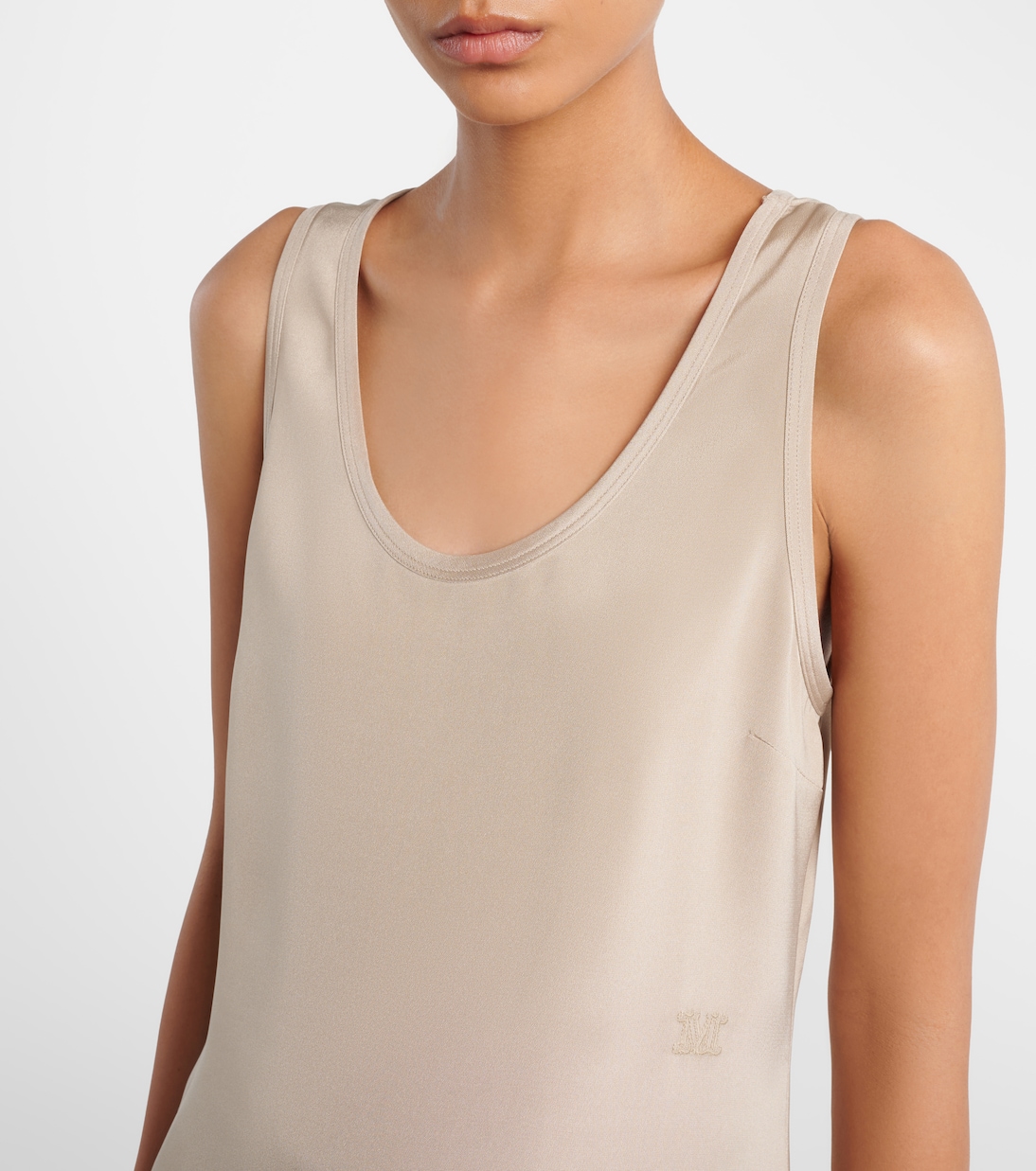 Top aus Crêpe de Chine aus Seide | Max Mara