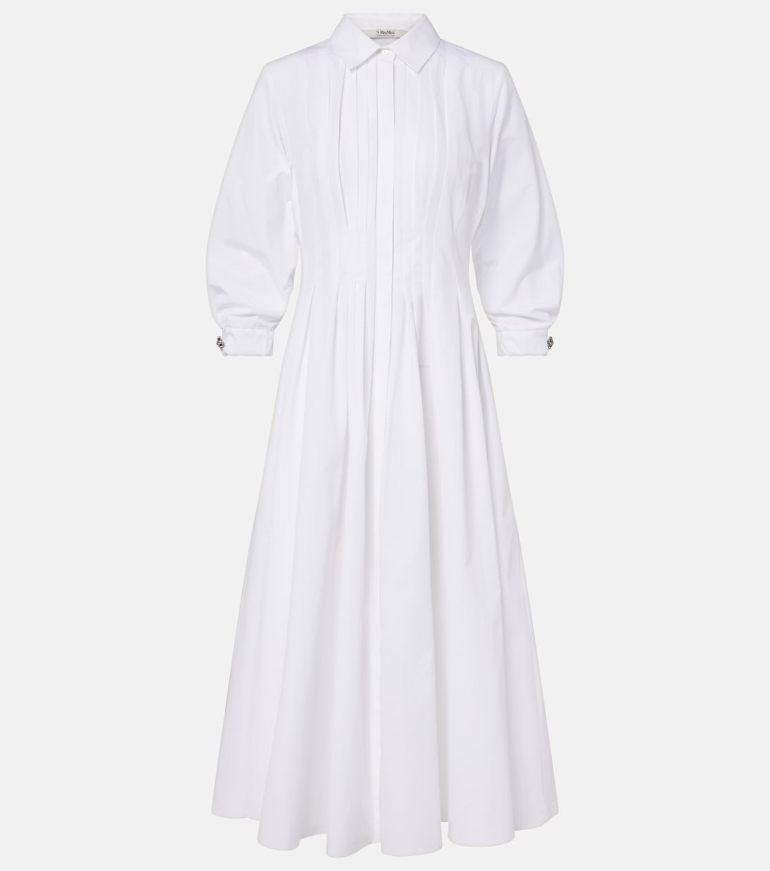 Pleated cotton poplin shirt dress | 'S Max Mara