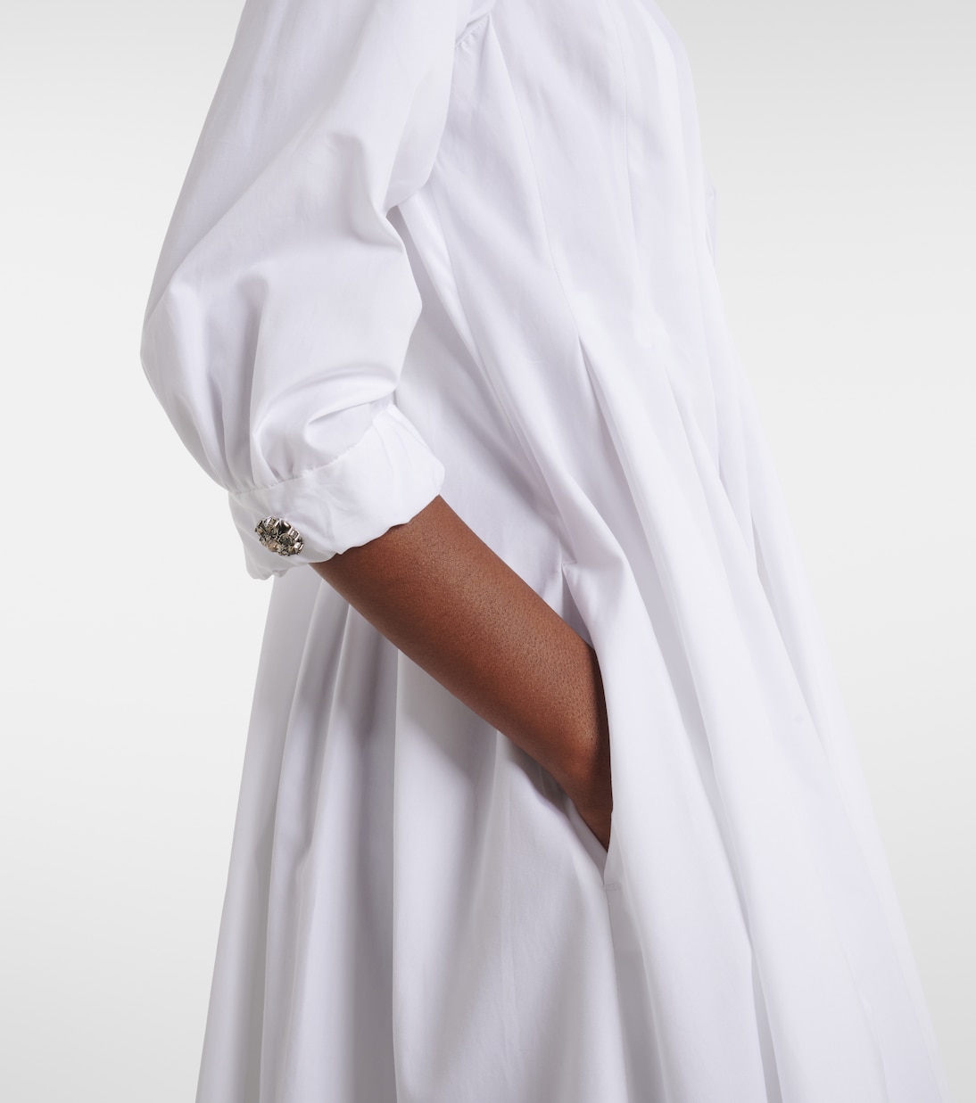 Pleated cotton poplin shirt dress | 'S Max Mara