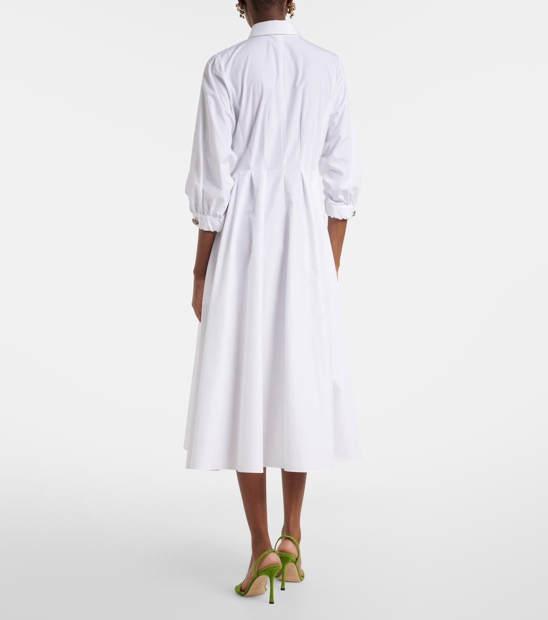 Pleated cotton poplin shirt dress | 'S Max Mara
