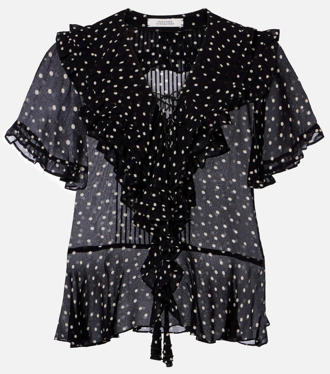Dancing Dots polka-dot georgette blouse | Dorothee Schumacher