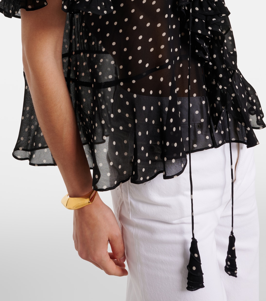 Dancing Dots polka-dot georgette blouse | Dorothee Schumacher