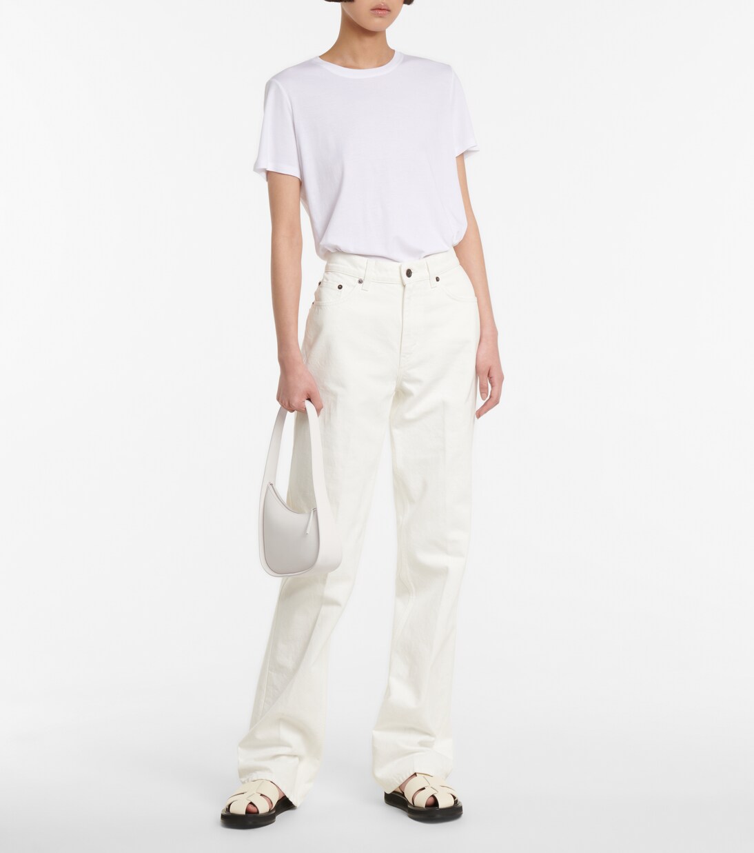 Schultertasche Half Moon aus Leder | The Row