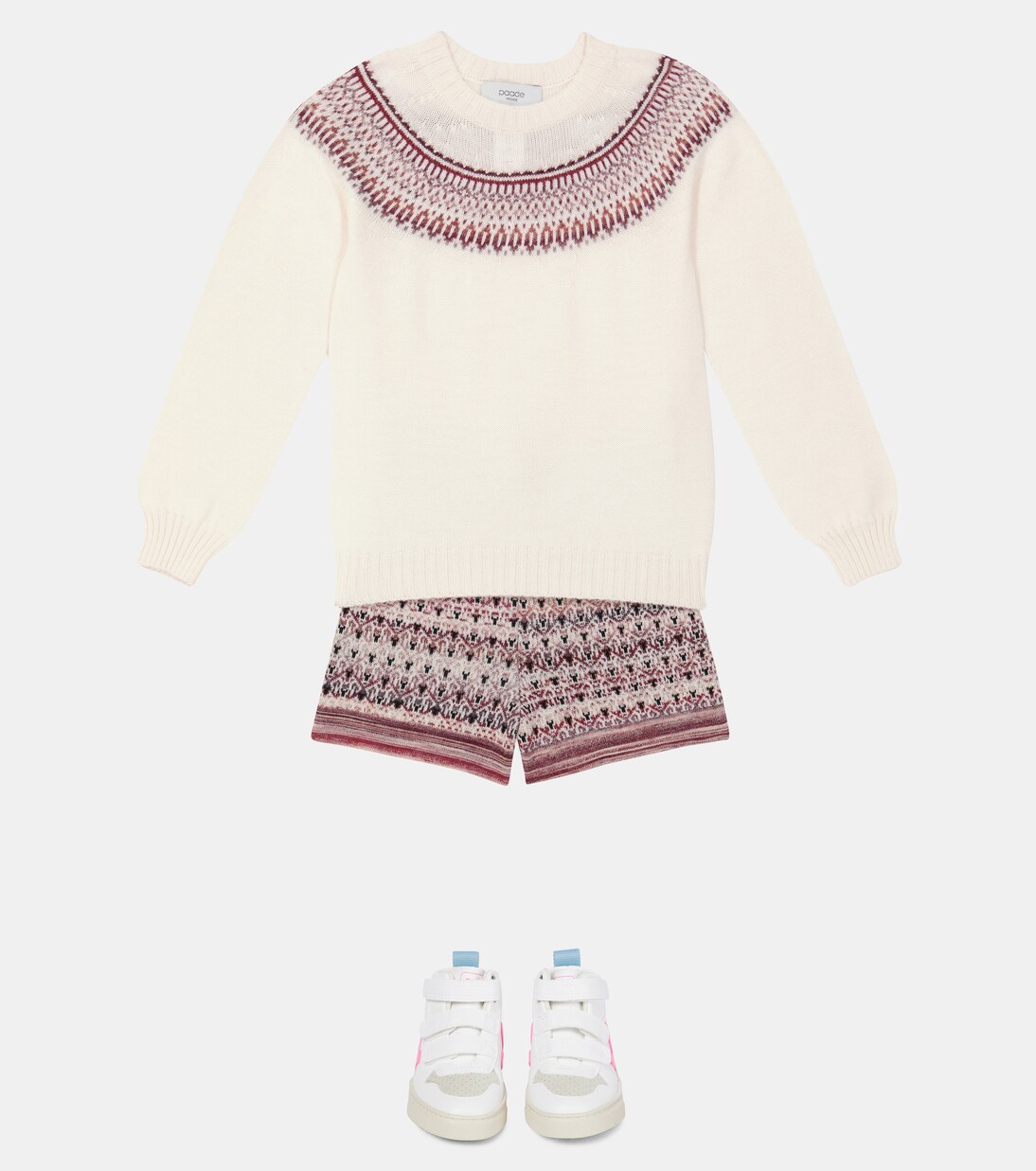 Intarsia wool-blend shorts | Paade Mode