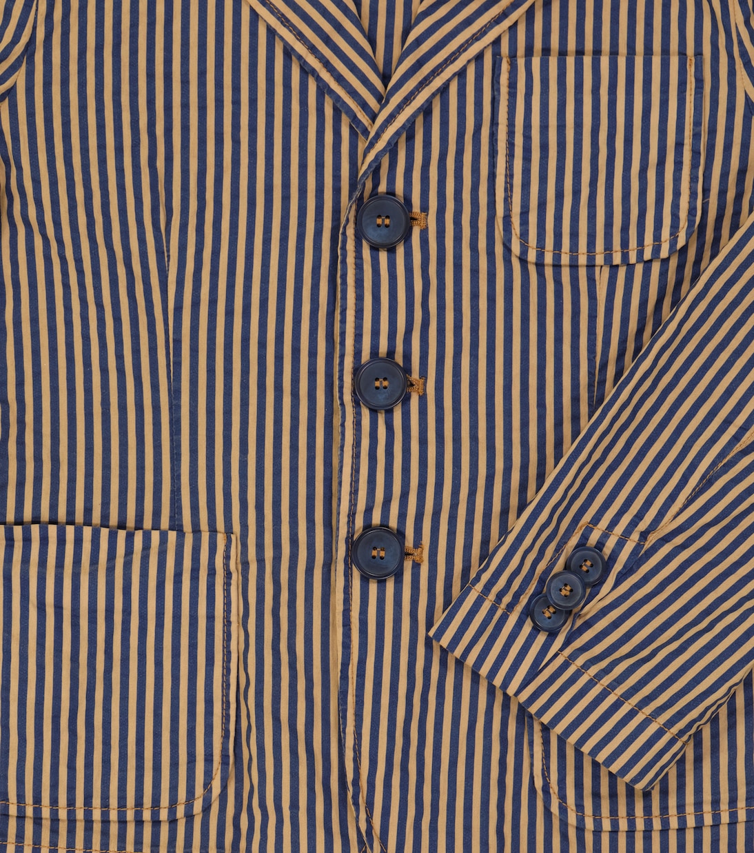 Striped cotton-blend blazer | Il Gufo